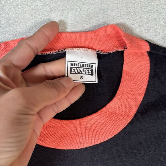 Vintage 1990 The Party T-Shirt Black Pop Music Group Band Tee Small Winterland - Picture 3 of 8